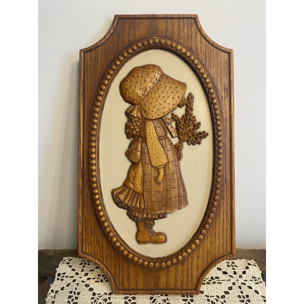 Vintage Hollie Hobbie American Greeting 1970s 3D Wall Hanging MCM Decor